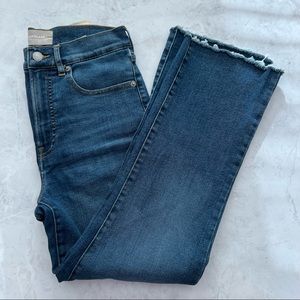 Everlane The Authentic Stretch Slim Bootcut Jeans Frayed Hem 27